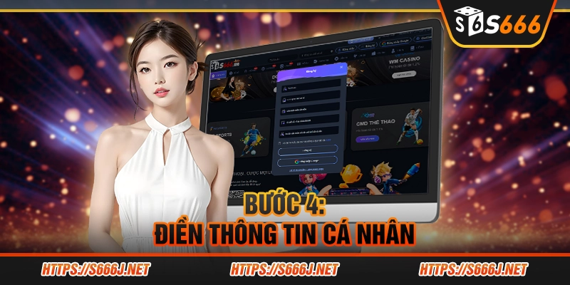 Bước 4: Điền thông tin cá nhân